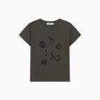 OHESHIO LOGO SLIM T-SHIRT, DEEP BROWN