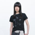 OHESHIO LOGO SLIM T-SHIRT, BLACK