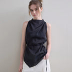THE ANY [21st Order] Drape See-Through Blouse