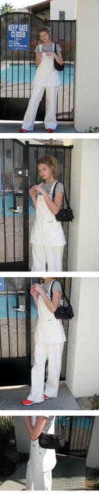 SOMEWHEREBUTTER SOMEWHEREBUTTER Jumpsuit Combi Cotton - Ivory