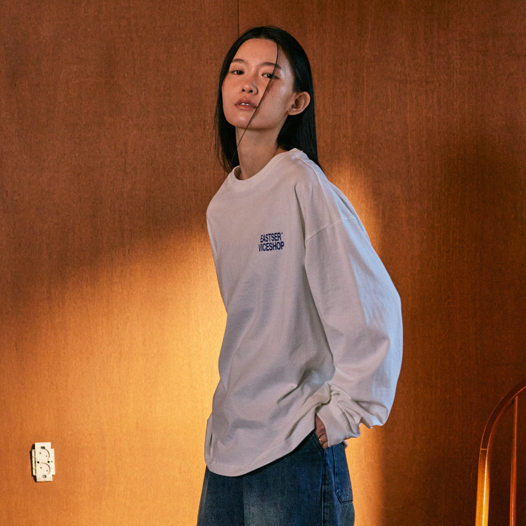 EASTSERVICESHOP Vice Shop Long Sleeve - White
