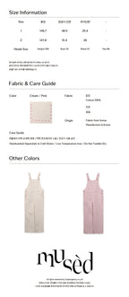 MUSED MUSED Jumpsuit L.B Emb Overall - Cream