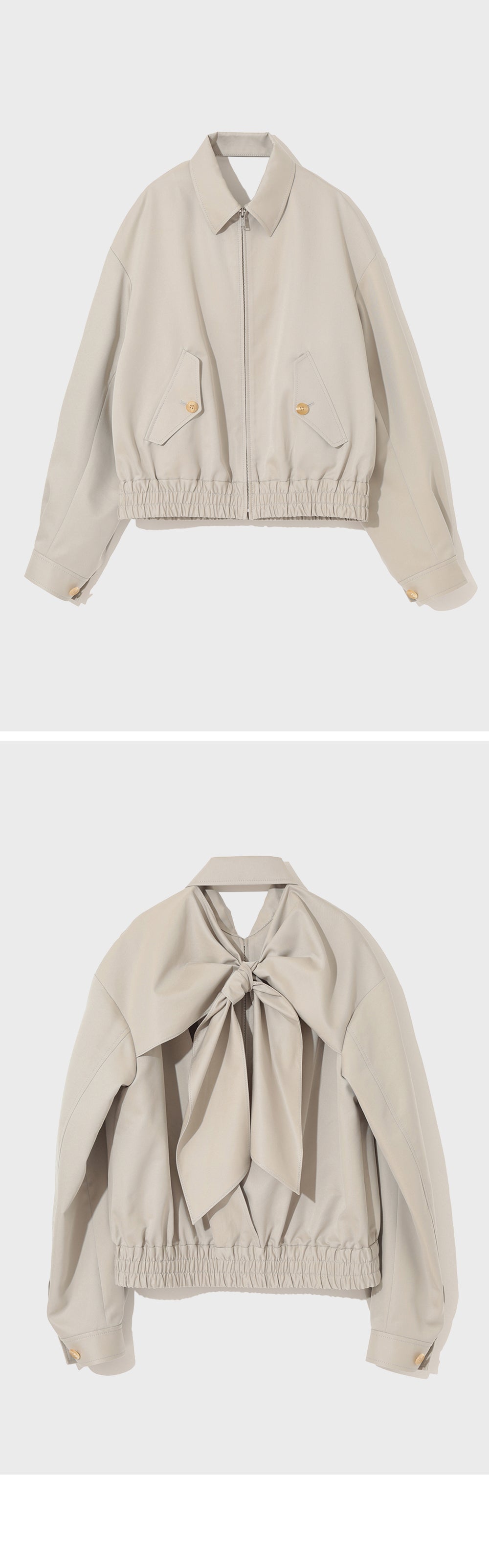 UNDERCOVER (W) BLOUSON (LIGHT BEIGE GREY) UP1E1203-1