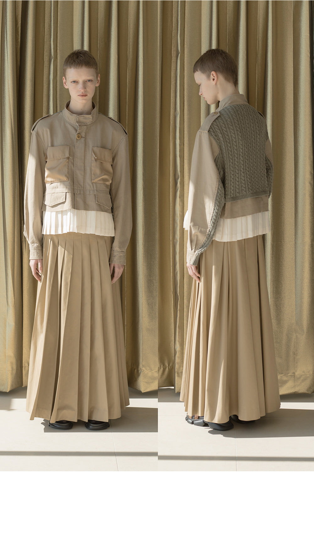UNDERCOVER (W) BLOUSON (BEIGE) UP1E1208