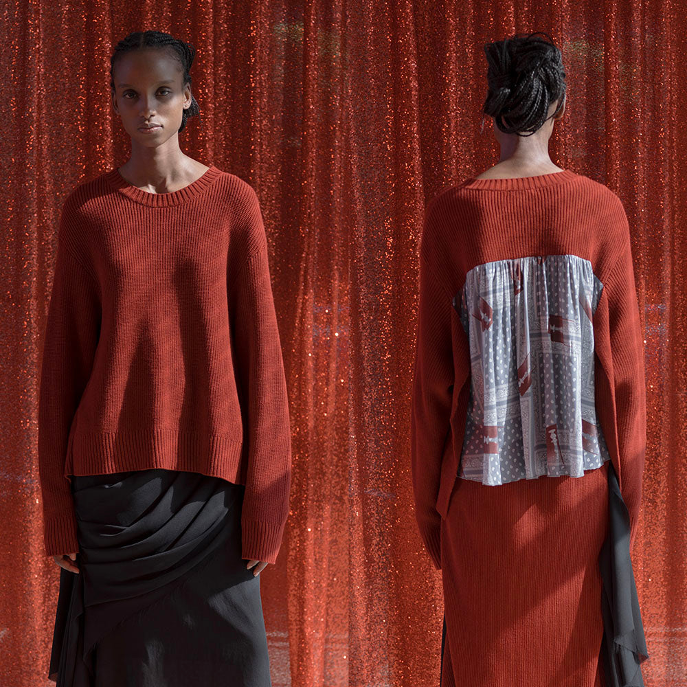 UNDERCOVER (W) SWEATER (DARK RED) UP1E1903