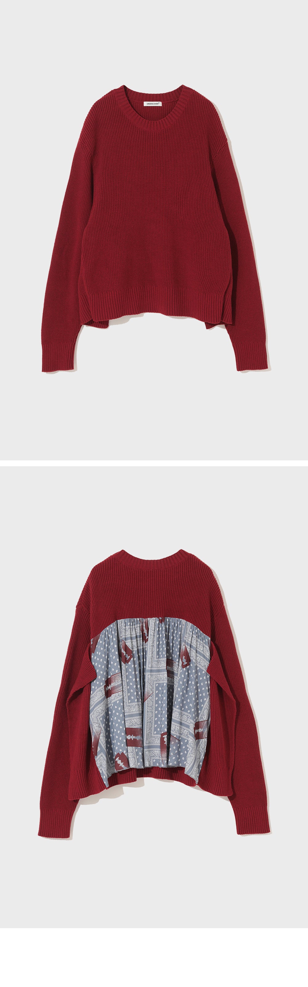 UNDERCOVER (W) SWEATER (DARK RED) UP1E1903