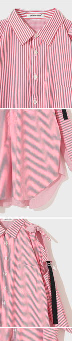 UNDERCOVER (W) SHIRT (RED ST) UP1E1405
