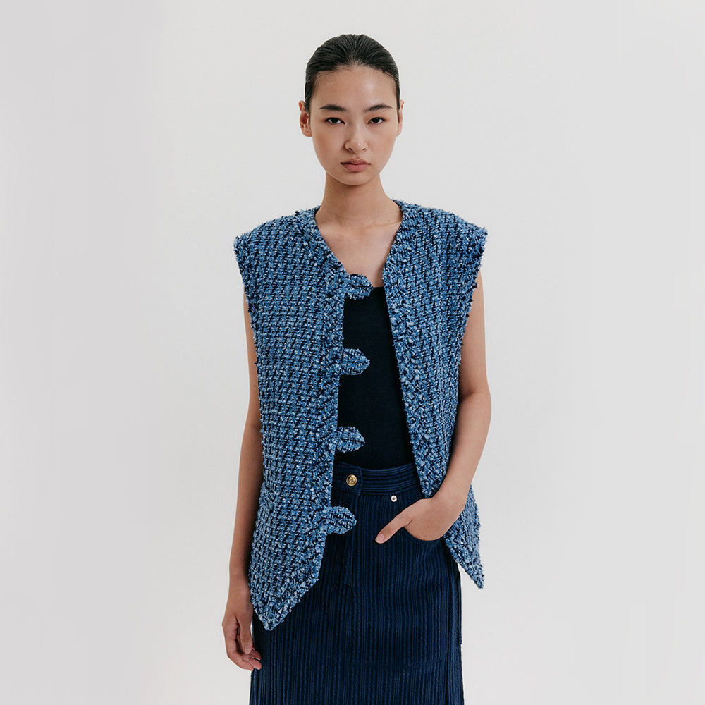 EENK V-Neck Vest - Blue