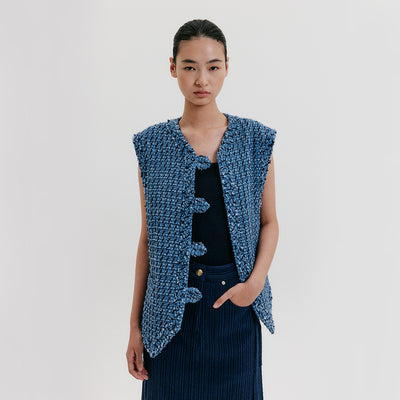 V-Neck Vest - Blue