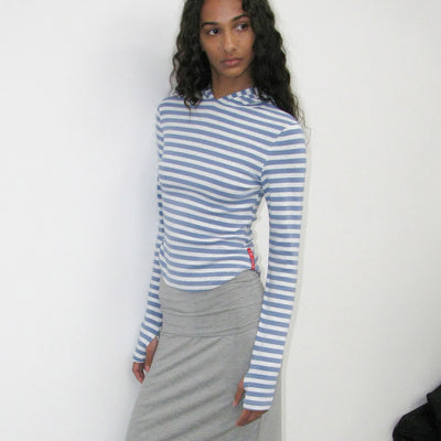 PWC STRIPE HOODED LONG SLEEVE TEE_PASTEL BLUE