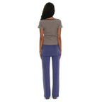 PARTIMENTO WOMEN PWC CONTRAST BINDING V-NECK TOP_KHAKI