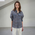 CHE [5th] Pocket Sheer Shirt - Charcoal