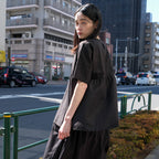TAEY Shirring blouse(black)