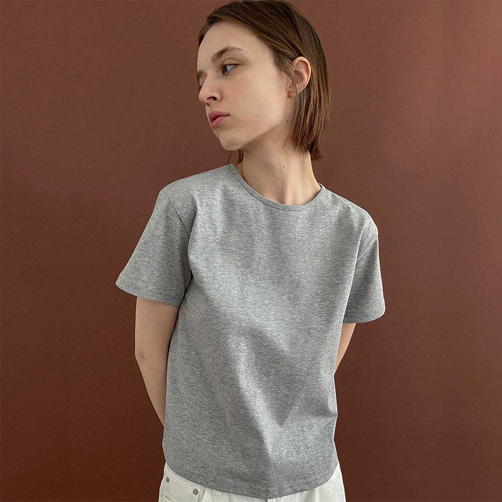 Studio Salt JENNIFER PLAT T-SHIRT_GRAY