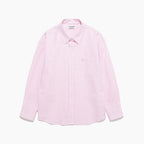 TTUDEMENT (Seersucker material) CLASSIC STRIPE SHIRT PINK