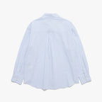 TTUDEMENT (Seersucker material) CLASSIC STRIPE SHIRT BLUE