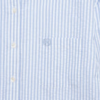 TTUDEMENT (Seersucker material) CLASSIC STRIPE SHIRT BLUE
