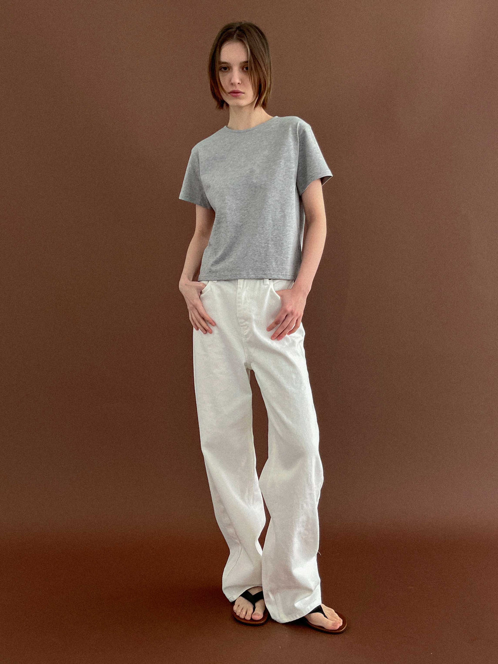 Studio Salt JENNIFER PLAT T-SHIRT_GRAY