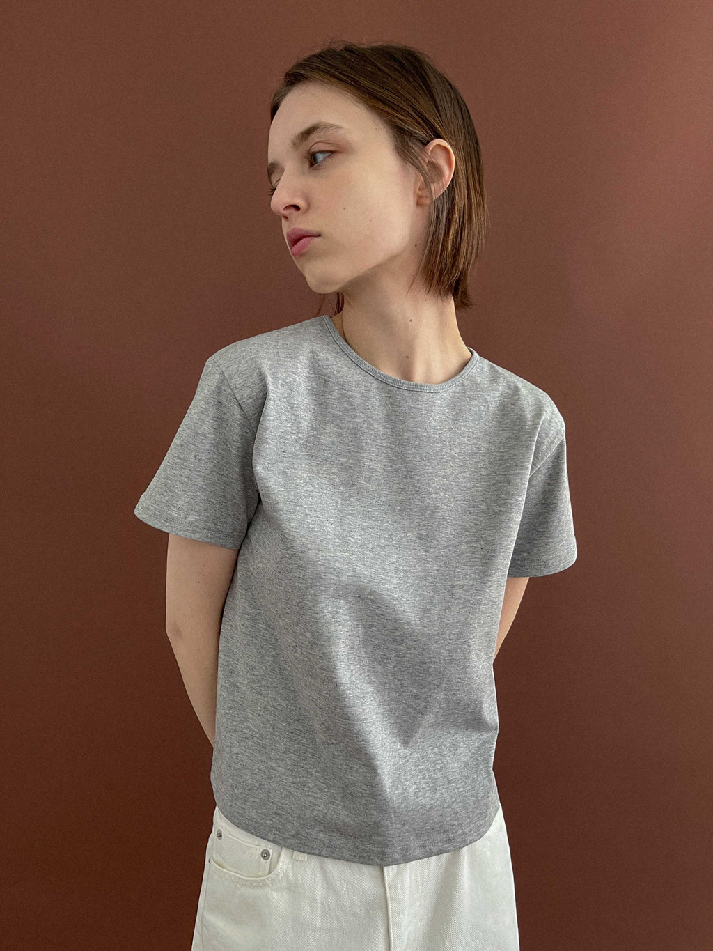 Studio Salt JENNIFER PLAT T-SHIRT_GRAY