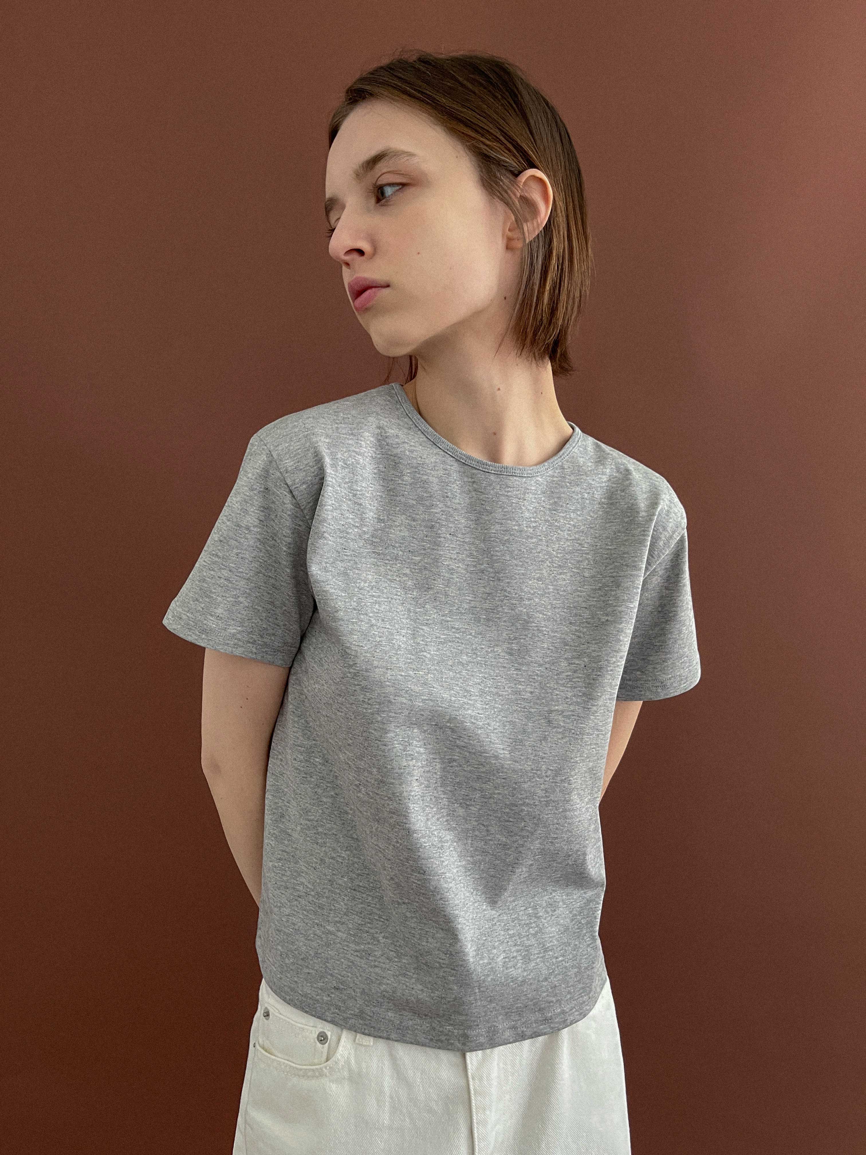 Studio Salt JENNIFER PLAT T-SHIRT_GRAY