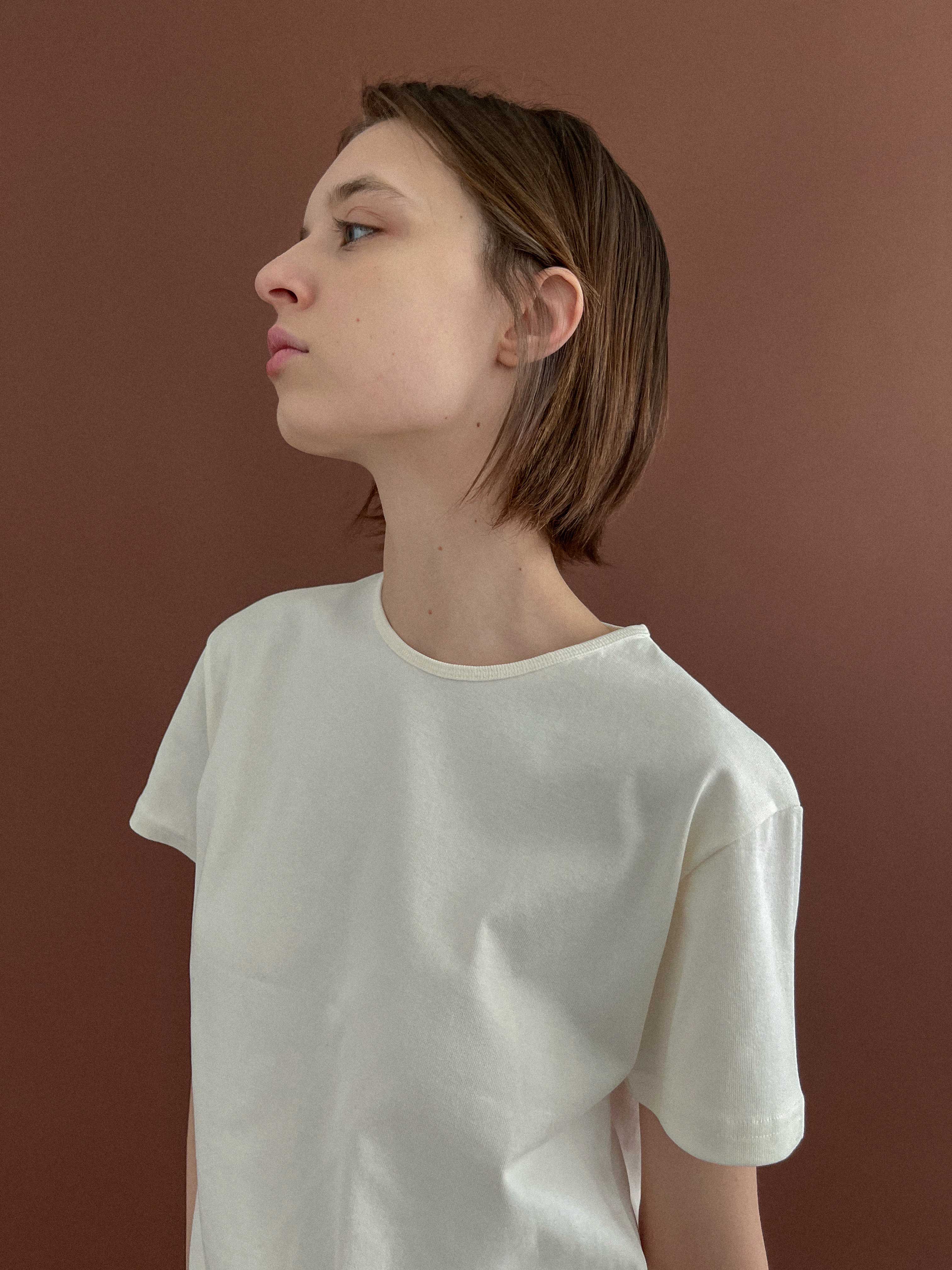 Studio Salt JENNIFER PLAT T-SHIRT_CREAM