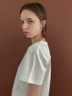 Studio Salt JENNIFER PLAT T-SHIRT_CREAM