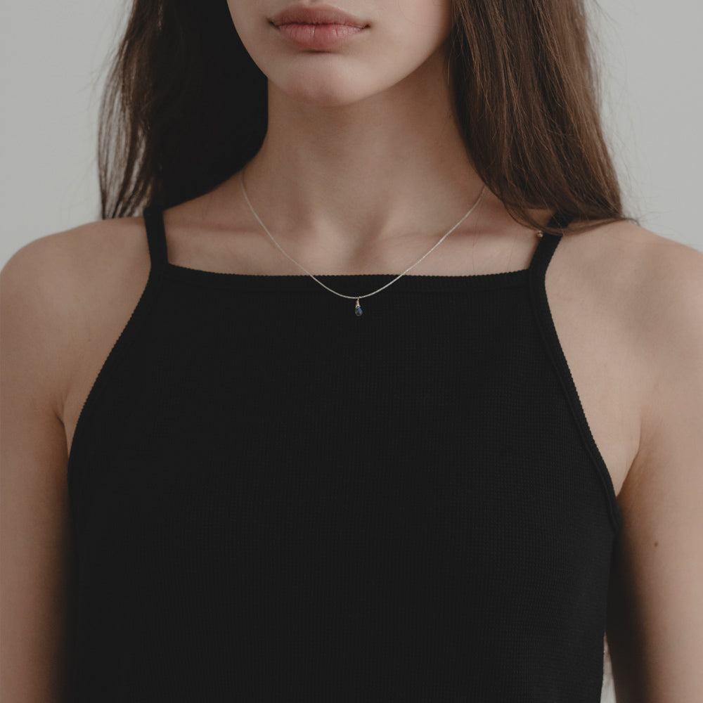 THE MITTEN [2nd] MN waffle sleeveless (black)