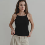 THE MITTEN [2nd] MN waffle sleeveless (black)