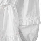 SALON DE YOHN SALON DE YOHN Ruffle Point Jumpsuit White