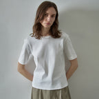 FACADE PATTERN Ribbed slim t-shirt_3color