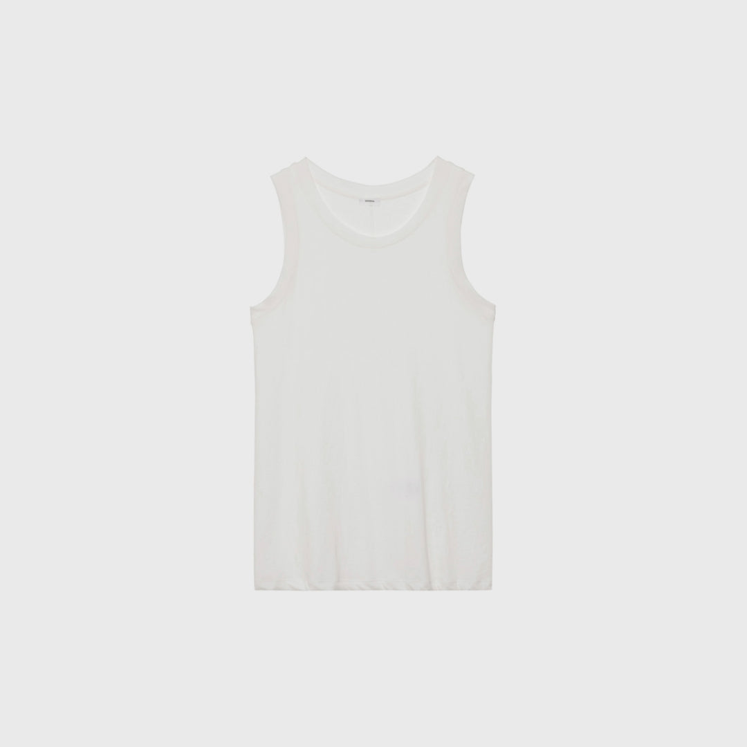 MONOHA Scoop slim sleeveless (white / light pink / light gray / dark gray / melange gray / gray)