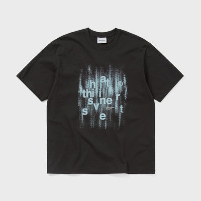 (SS25) Brushed Paint Tee Black
