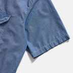 EASTLOGUE PERMANENT CHAMBRAY WORK HALF SHIRT / CHAMBRAY LIGHT BLUE
