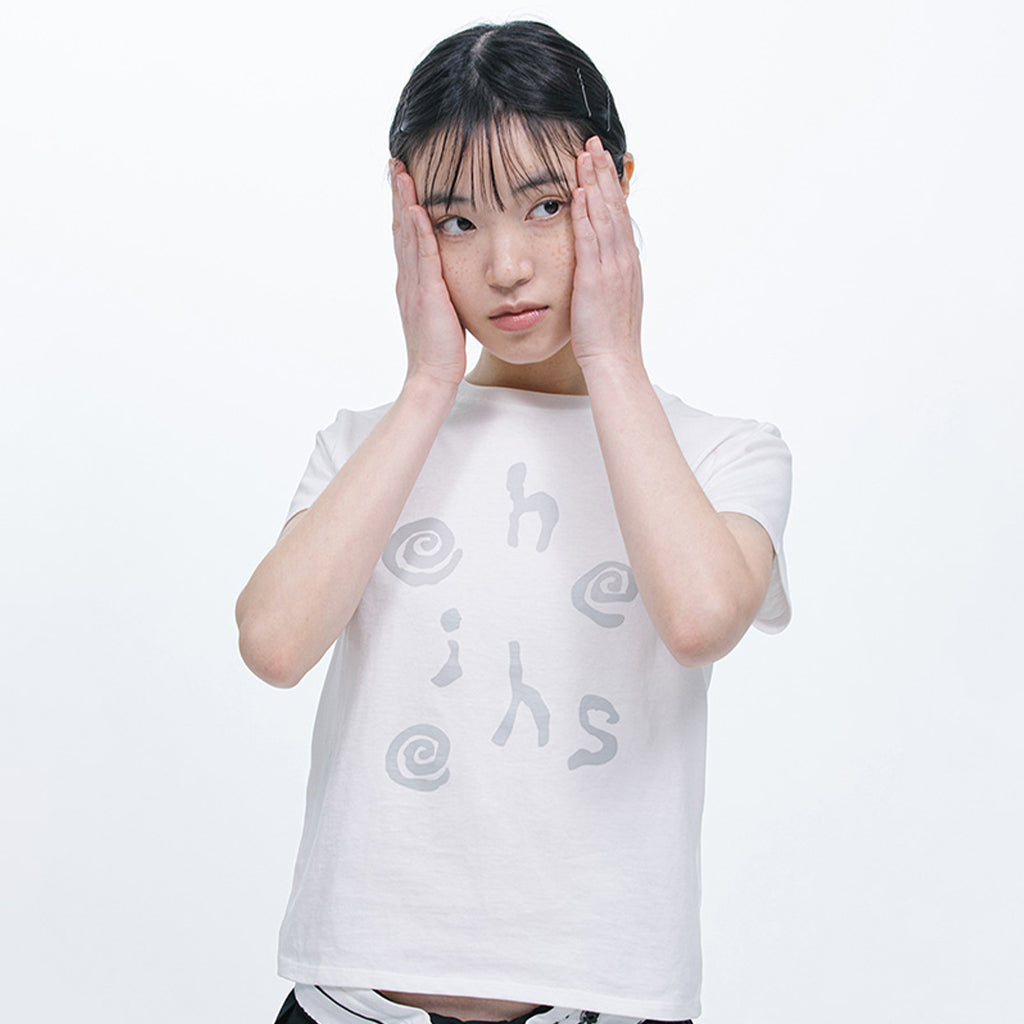 OHESHIO LOGO SLIM T-SHIRT, WHITE