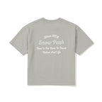SNOWPEAK APPAREL Aerocool Women's Color Semi-Cropped Short Sleeve T-Shirt Mint (S25MWFTS77)