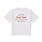 SNOWPEAK APPAREL Aerocool Women's Color Semi-Cropped Short Sleeve T-Shirt White (S25MWFTS77)