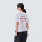 SNOWPEAK APPAREL Aerocool Women's Color Semi-Cropped Short Sleeve T-Shirt White (S25MWFTS77)