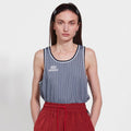 MENASOO Stripe Double Binding Sleeveless_Navy