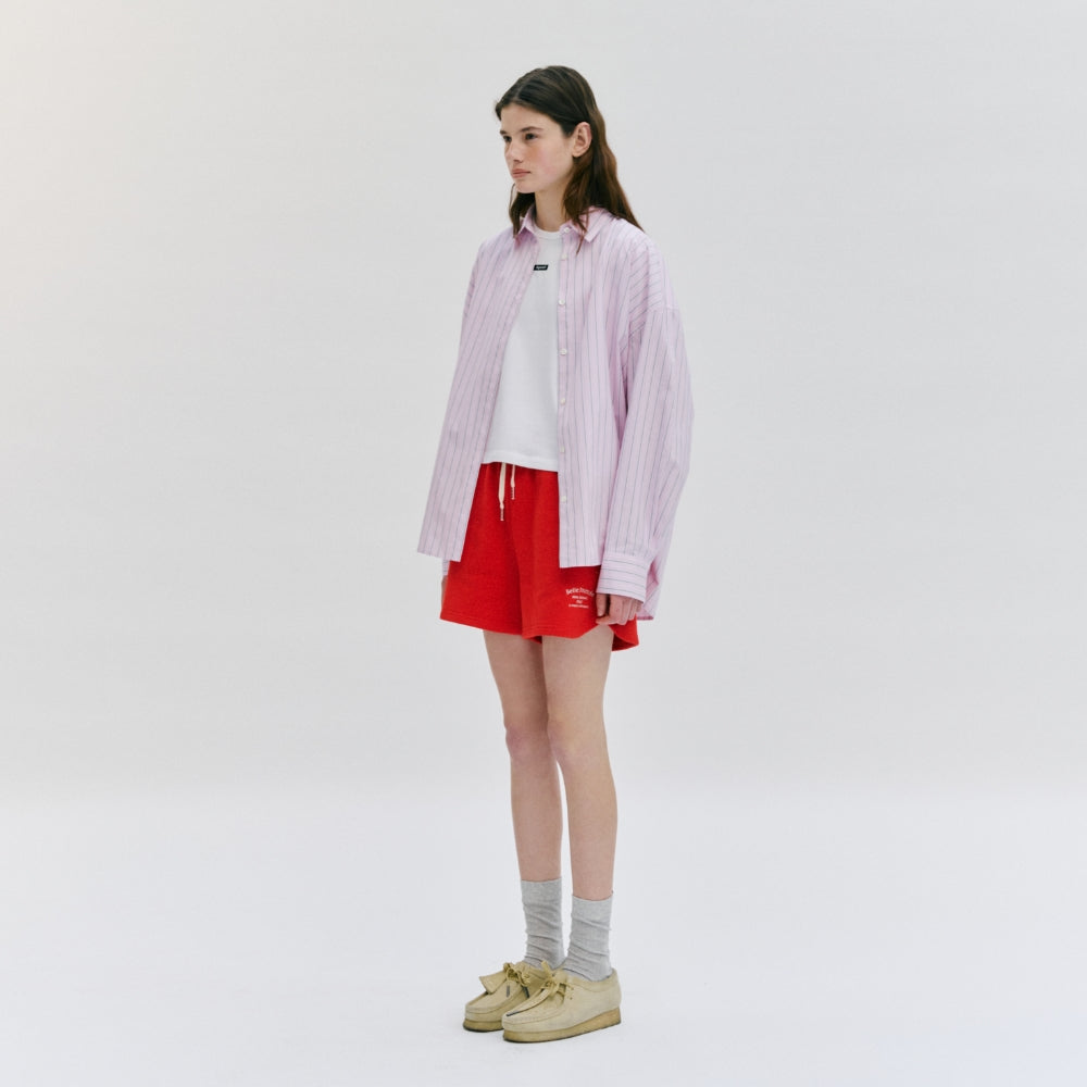 DEPOUND oversized stripe shirts - pink