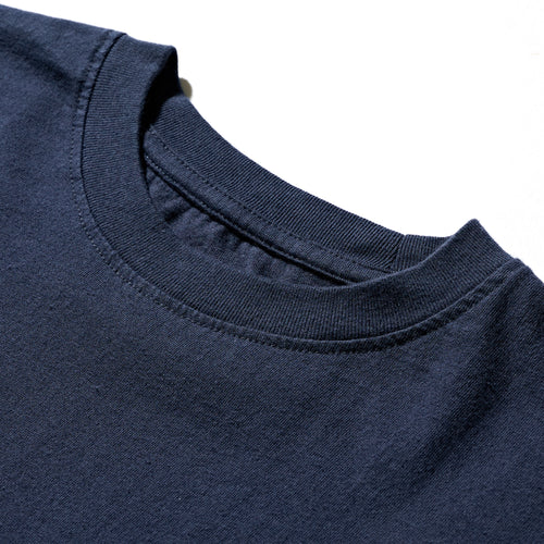 DEUTERO 90s Y.N. Long Sleeve Tee Navy Crack Ver.