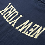 DEUTERO 90s Y.N. Long Sleeve Tee Navy Crack Ver.
