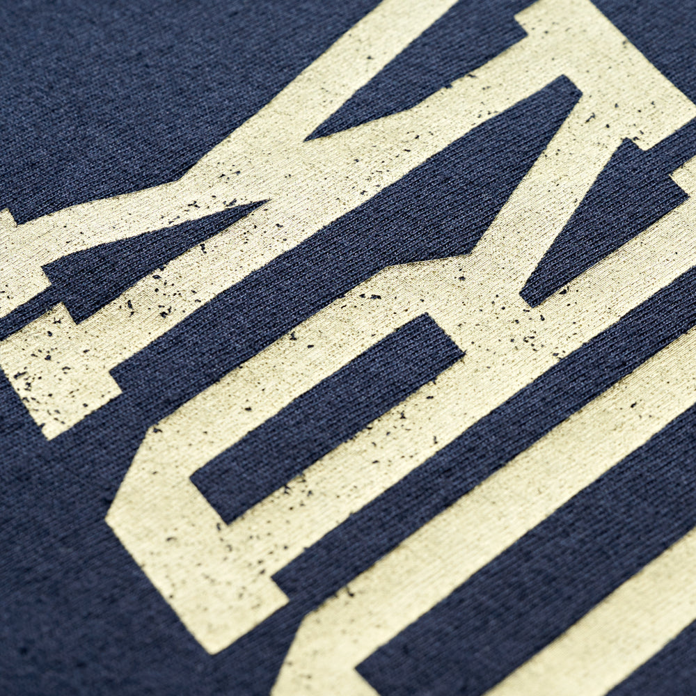 DEUTERO 90s Y.N. Long Sleeve Tee Navy Crack Ver.