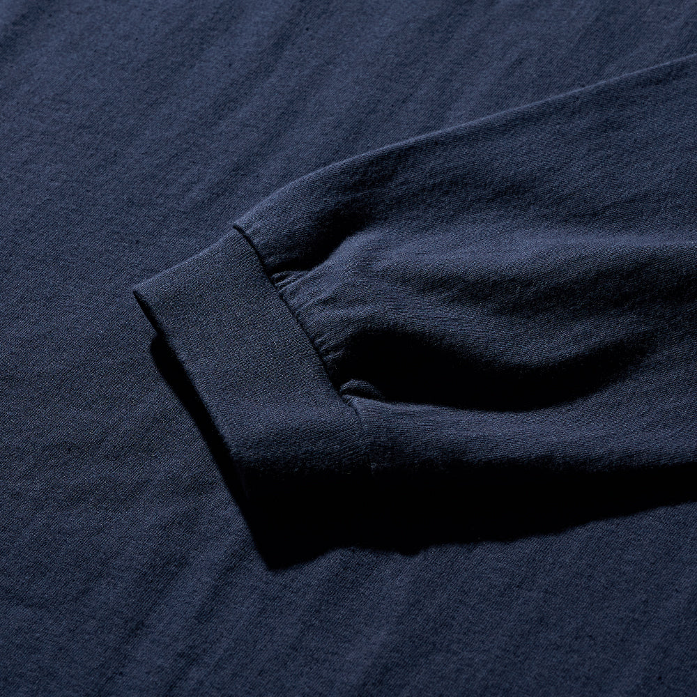 DEUTERO 90s Y.N. Long Sleeve Tee Navy Crack Ver.