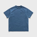EASTLOGUE NAVAL EMBROIDERY T-SHIRTS / WASHED INDIGO