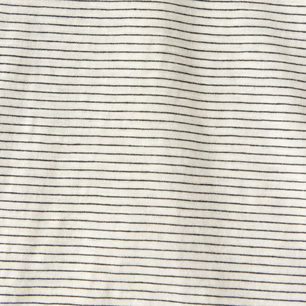 KOZNOK LB Striped Pure Cotton Women's Short Sleeve T-Shirt Layered Inner T-shirt