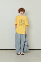 OOOWL 30S T SHIRT LOVE LOVE LOVE YELLOW