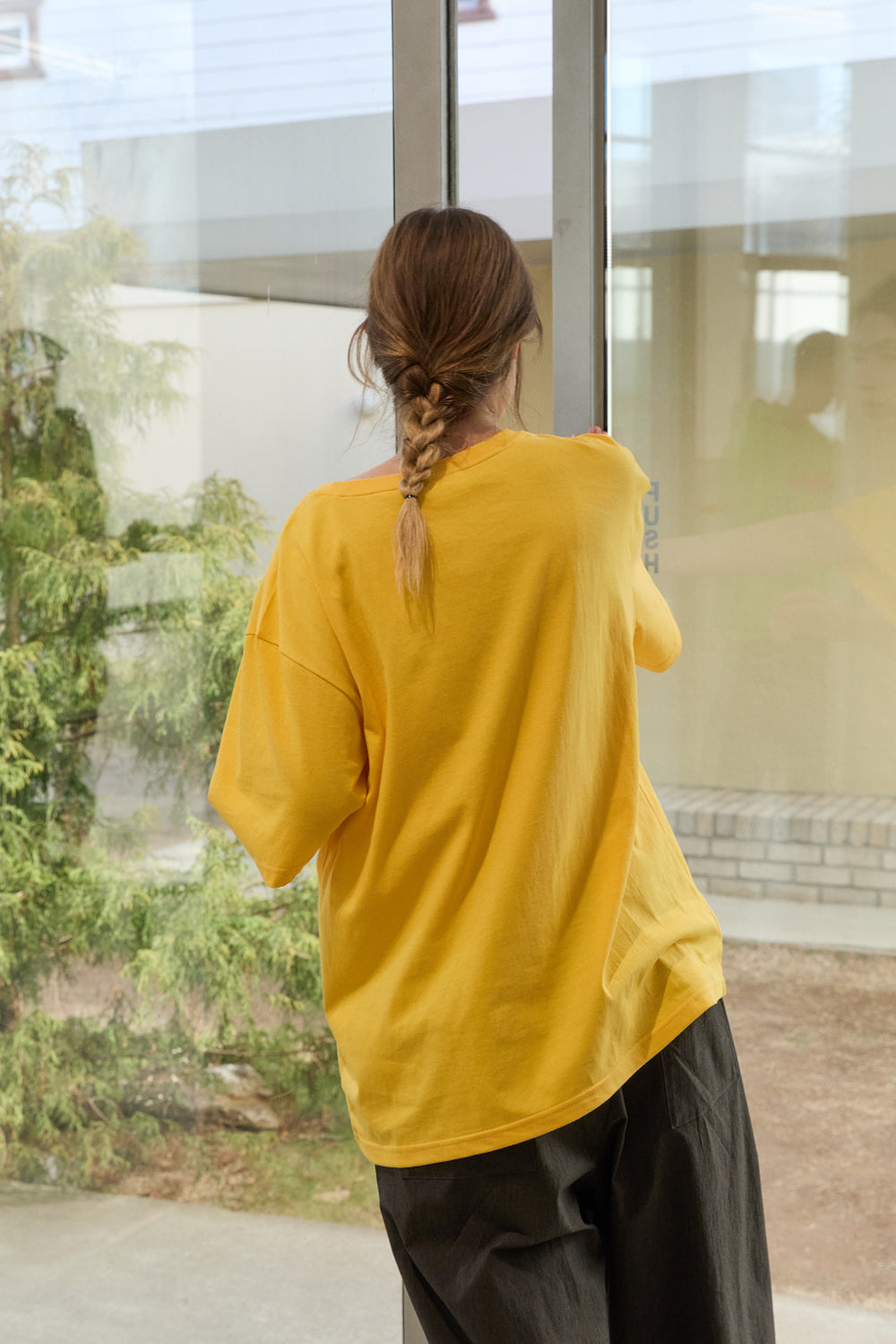 OOOWL 30S T SHIRT LOVE LOVE LOVE YELLOW