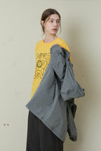 OOOWL 30S T SHIRT LOVE LOVE LOVE YELLOW