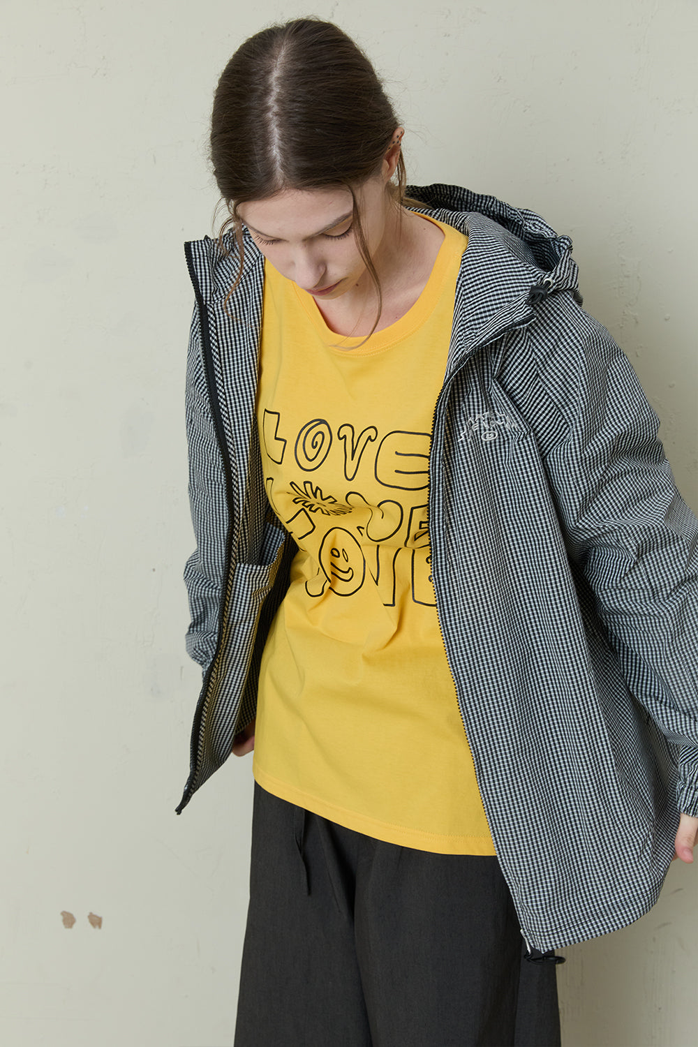 OOOWL 30S T SHIRT LOVE LOVE LOVE YELLOW