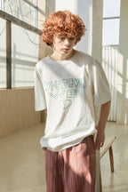 OOOWL 30S T SHIRT WHATEVER WE LOVE OATMEAL